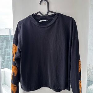 Weekday Black Crew Neck Shirt
